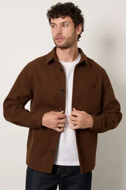 Burton Veste Courte Aspect Laine<Homme Manteaux Et Vestes