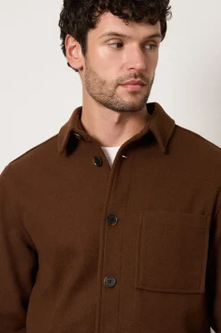 Burton Veste Courte Aspect Laine<Homme Manteaux Et Vestes