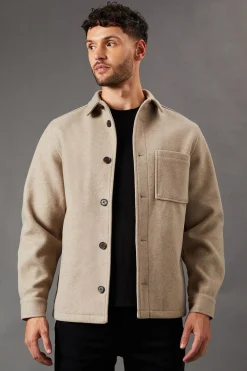 Burton Veste Courte Aspect Laine<Homme Manteaux Et Vestes