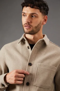Burton Veste Courte Aspect Laine<Homme Manteaux Et Vestes