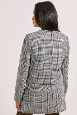 Veste Courte à Détails Boutonnés