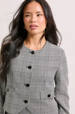 Veste Courte à Détails Boutonnés