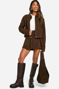 Veste courte en synthétique