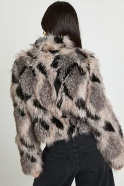 Veste Courte En Synthétique D'inspiration Vintage