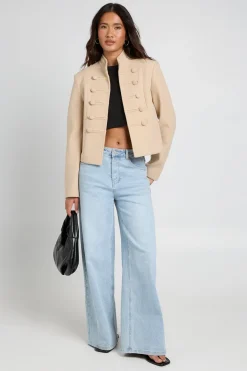 boohoo Veste Courte Militaire<Femme Vestes & Manteaux