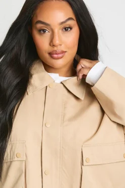 Veste cropped utilitaire Plus