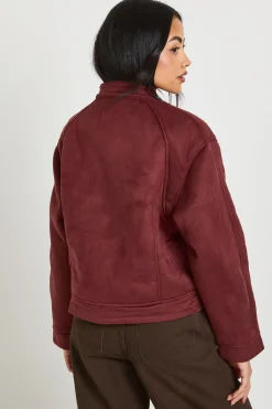 Veste d'aviateur en synthétique