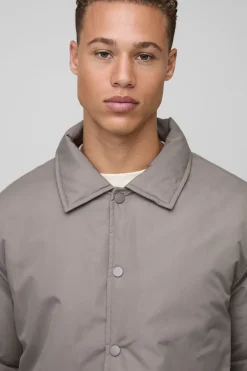 Veste de coach longue, matelassée et à col