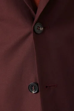 Veste de Costume Ajustée Bordeaux Claret