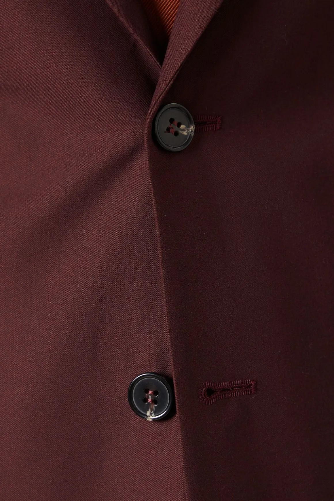 Veste de Costume Ajustée Bordeaux Claret