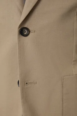 Burton Veste De Costume Ajustée En Lin Foncé<Homme Costumes Et Tenues Formelles