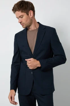 Burton Veste De Costume Ajustée En Lin<Homme Costumes Et Tenues Formelles