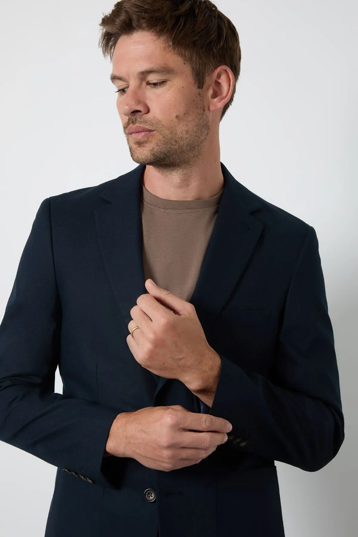 Burton Veste De Costume Ajustée En Lin<Homme Costumes Et Tenues Formelles