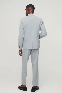 Veste de costume ajustée à simple boutonnage