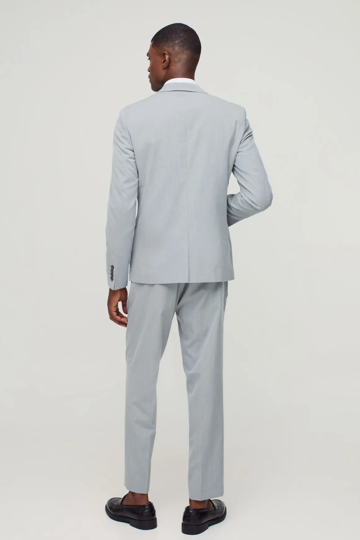 Veste de costume ajustée à simple boutonnage