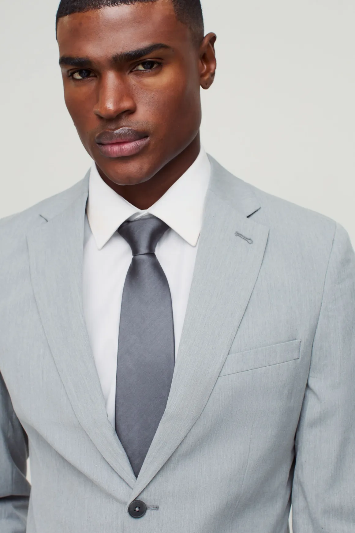 Veste de costume ajustée à simple boutonnage