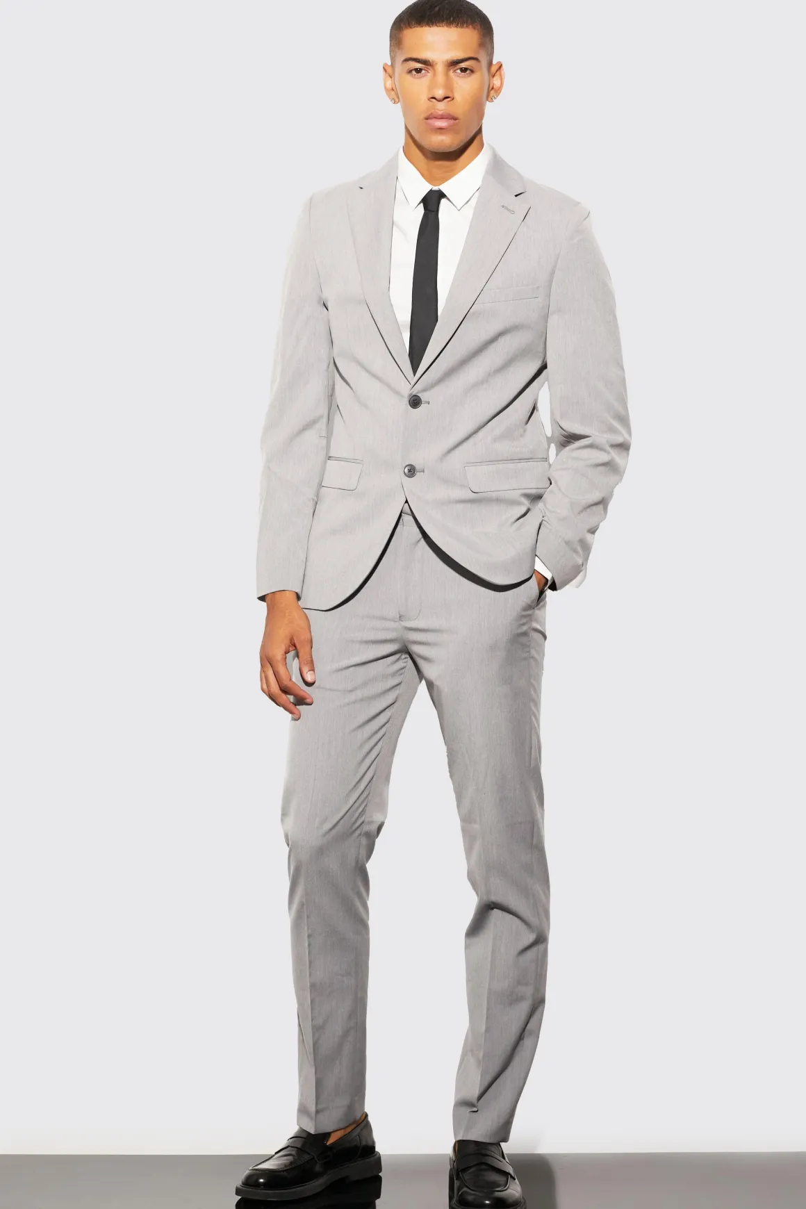 Veste de costume ajustée à simple boutonnage