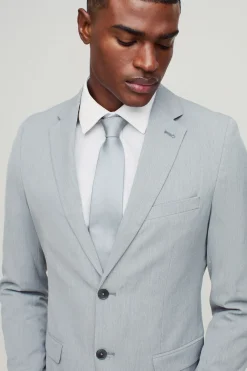 Veste de costume ajustée à simple boutonnage