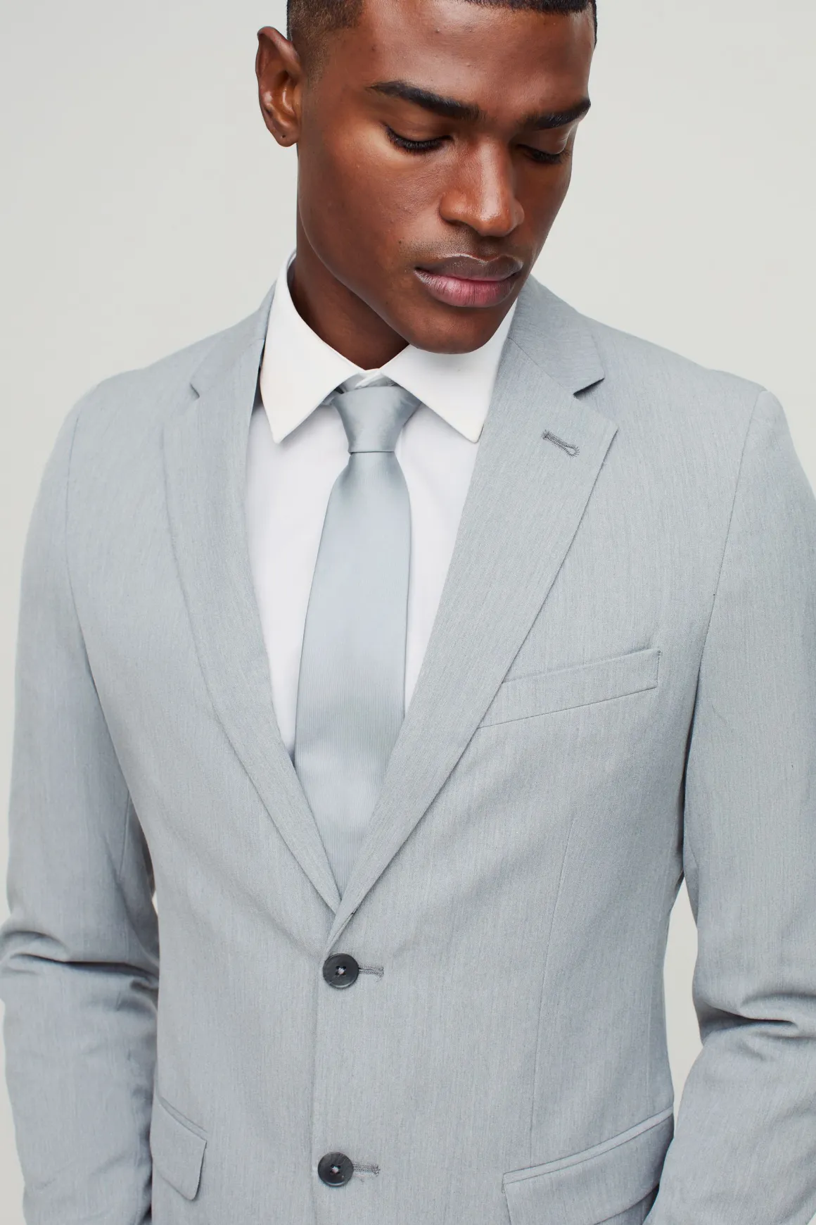 Veste de costume ajustée à simple boutonnage