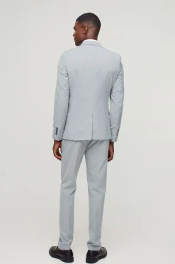 Veste de costume ajustée à simple boutonnage