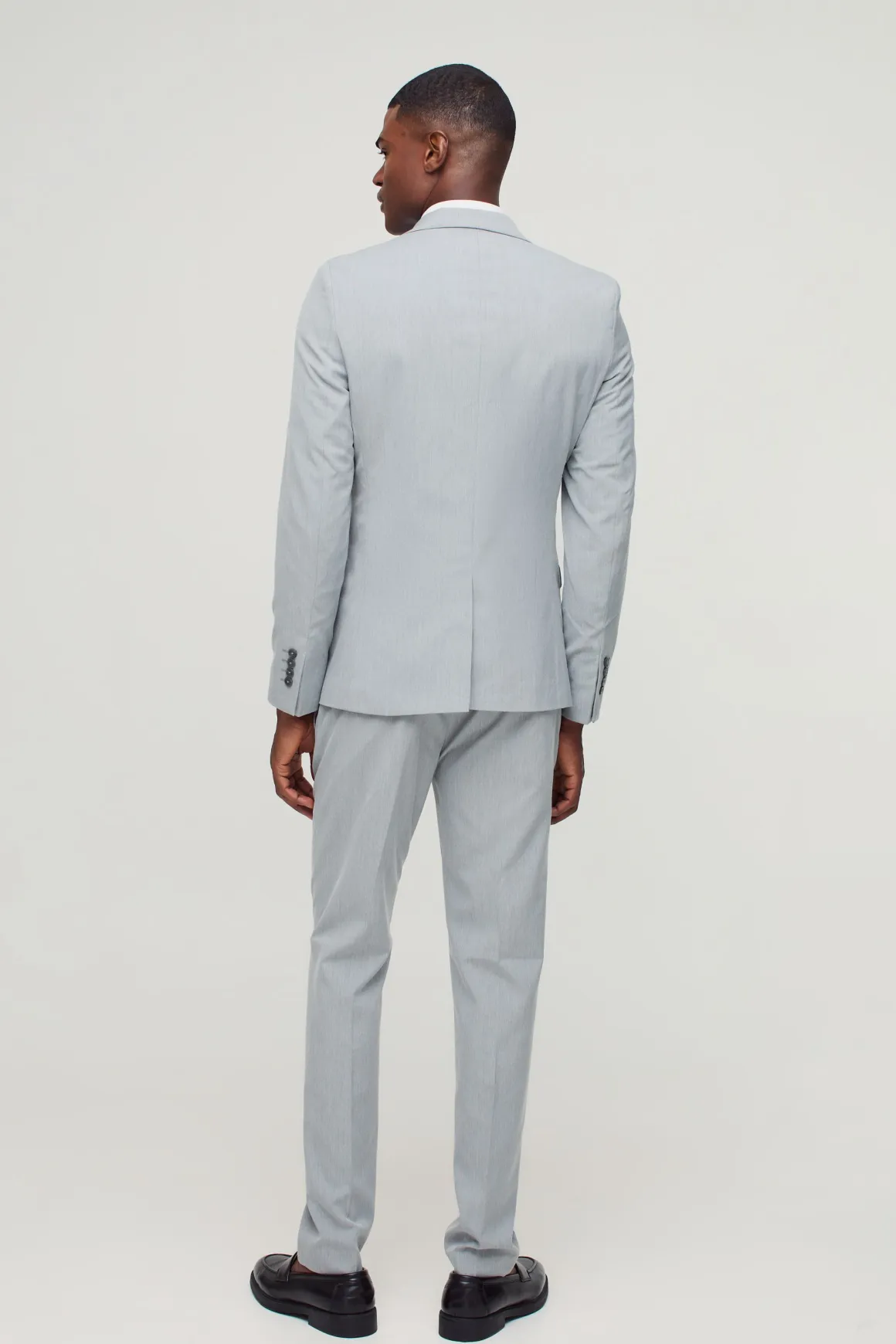 Veste de costume ajustée à simple boutonnage