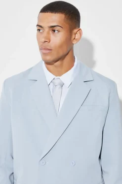 Veste de costume ample croisée