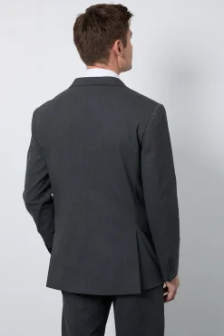 Veste De Costume Anthracite Coupe Ajustée
