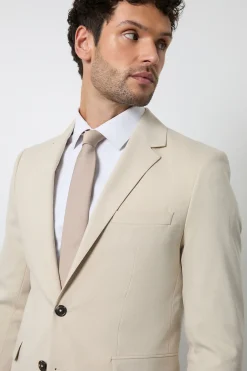 Burton Veste De Costume Beige Coupe Ajustée<Homme Costumes Et Tenues Formelles