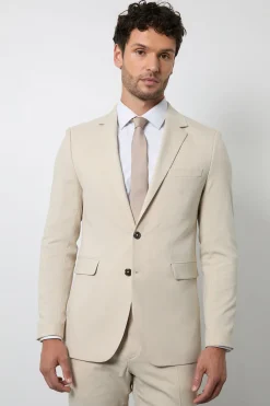 Burton Veste De Costume Beige Coupe Ajustée<Homme Costumes Et Tenues Formelles