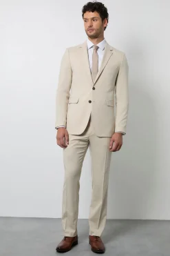 Burton Veste De Costume Beige Coupe Ajustée<Homme Costumes Et Tenues Formelles