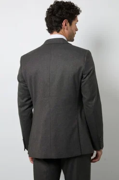 Burton Veste De Costume Cintrée Anthracite À Armure Fil À Fil<Homme Costumes Et Tenues Formelles