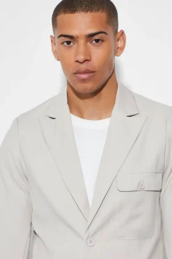 boohooMAN Veste de costume cintrée cargo<Homme Costumes Et Tenues Formelles
