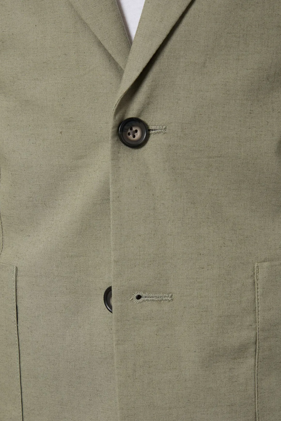 Veste De Costume Cintrée En Lin Vert Clair