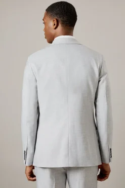 Burton Veste de Costume Cintrée Gris Chiné Clair<Homme Costumes Et Tenues Formelles