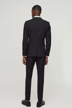 Veste de costume cintrée à simple boutonnage