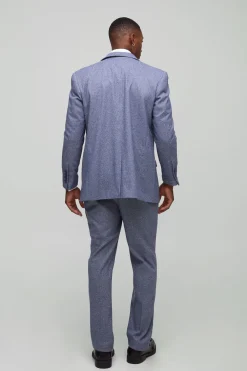Veste de costume à coupe droite en chevron