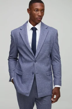 Veste de costume à coupe droite en chevron