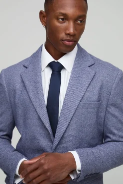 Veste de costume à coupe droite en chevron