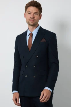 Burton Veste De Costume Croisée En Lin<Homme Costumes Et Tenues Formelles
