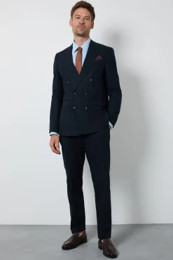 Burton Veste De Costume Croisée En Lin<Homme Costumes Et Tenues Formelles