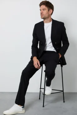 Burton Veste De Costume Croisée En Lin<Homme Costumes Et Tenues Formelles