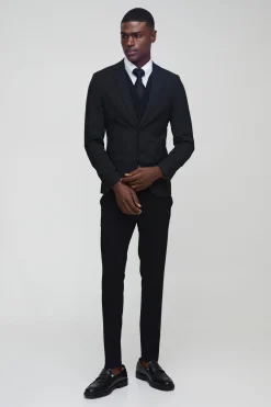 Veste de costume droite super skinny