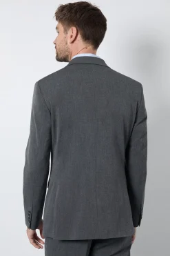 Veste De Costume Essentielle Ajustée Gris Moyen