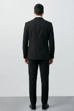 Veste De Costume Essentielle Noire Grande Taille & Grande Hauteur
