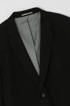 Veste De Costume Essentielle Noire Grande Taille & Grande Hauteur