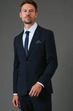 Veste de Costume Essentielle Coupe Slim Marine