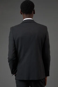 Veste de Costume Essentielle Coupe Slim Anthracite