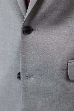 Veste de Costume Essentielle Coupe Skinny Gris Clair