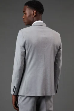 Veste de Costume Essentielle Coupe Skinny Gris Clair