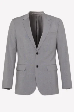 Veste de Costume Essentielle Coupe Ajustée Gris Clair